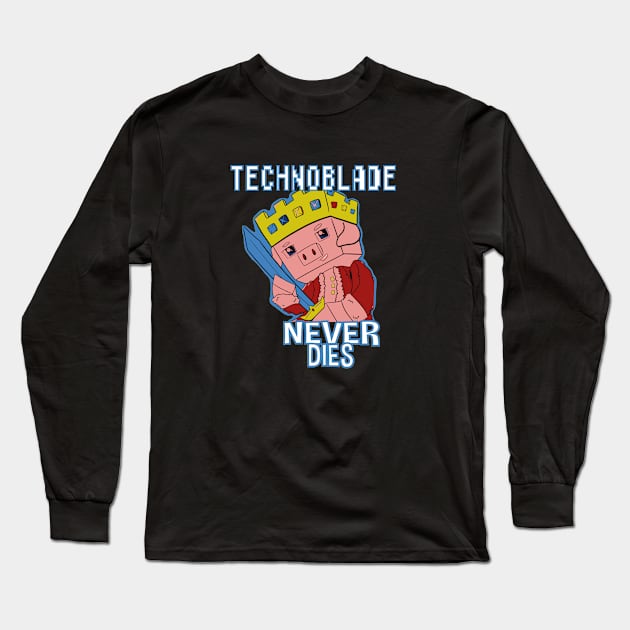 Technoblade Never Dies Long Sleeve T-Shirt by EleganceSpace